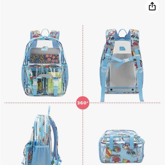 HTWO Blue boys‎ backpack NWT - Picture 4 of 5